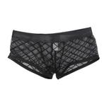 Doorzichtige geruite zwarte boxer / boxershort sexy, Kleding | Heren, Ondergoed, Verzenden, Zwart, Boxer