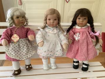 Kathe Kruse stof popjes 28/29 cm. beschikbaar voor biedingen