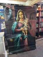Religie Schilderij Olieverf op doek zeer uniek...155x100, Ophalen