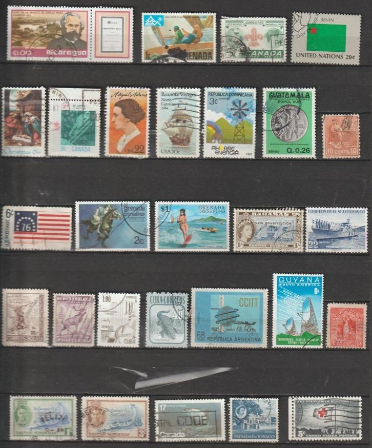 R 537. Amerika restantje 1/1 gest. zie scan, Postzegels en Munten, Postzegels | Amerika, Gestempeld, Verzenden