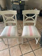 2 brocante stoelen €50,-, Huis en Inrichting, Ophalen, Hout, Gebruikt, Twee
