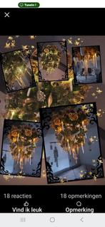 Hangende kerstboom 3 ringen met hangende kaarsen, Diversen, Kerst, Ophalen of Verzenden, Zo goed als nieuw