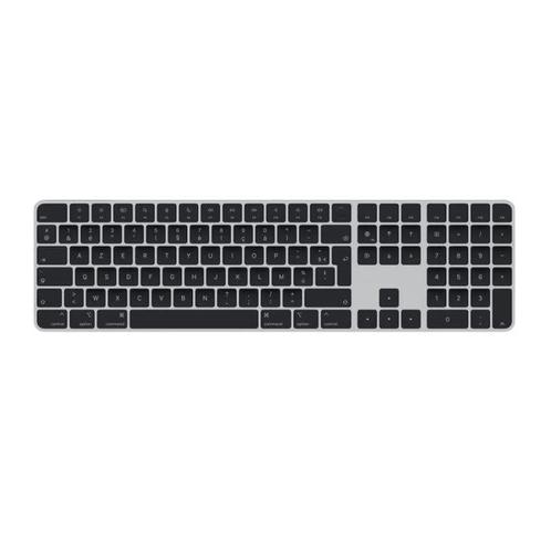 Apple Magic Keyboard Numeriek met Touch ID AZERTY Zwart, Computers en Software, Toetsenborden, Zo goed als nieuw, Azerty, Draadloos