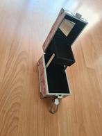 Beautycase make up doos, roze met vlinder., Ophalen of Verzenden, Zo goed als nieuw, Roze