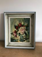 zeer mooi schilderij op paneel - stilleven - 1959, Ophalen of Verzenden
