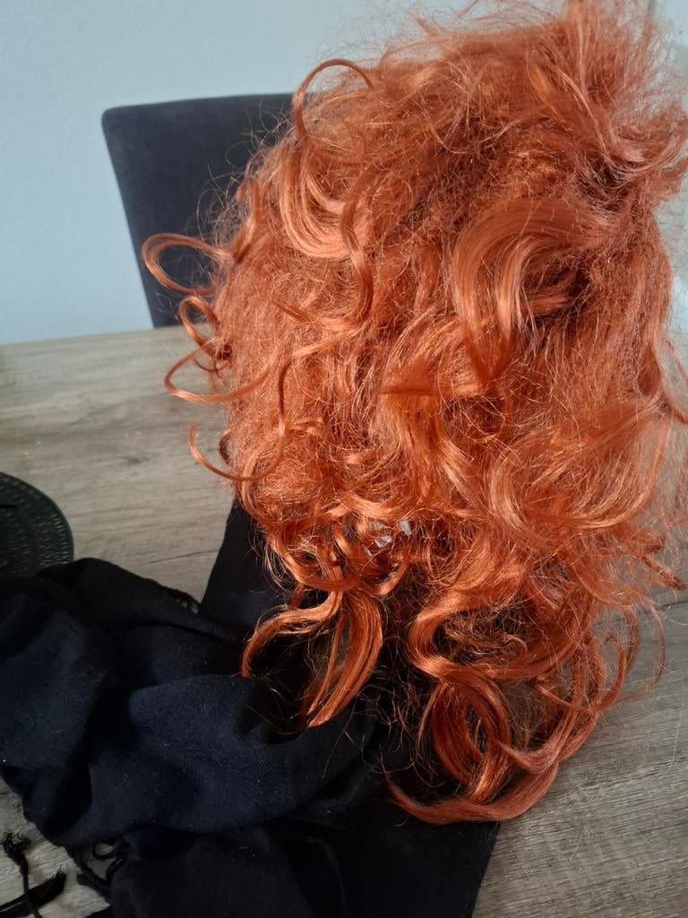 Lange Rood/Bruine Pruik, Ophalen of Verzenden, Zo goed als nieuw, Carnaval
