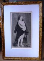 Een ets van Louis le Nain naar Helene Fourment van Rubens., Antiek en Kunst, Kunst | Etsen en Gravures, Ophalen
