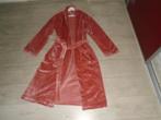 Linnick Donker Zalm Zachte Fleece Badjas Ochtendjas maat M-L, Linnick, Verzenden, Overige kleuren, Badjas