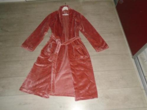 Linnick Donker Zalm Zachte Fleece Badjas Ochtendjas maat M-L, Kleding | Dames, Ondergoed en Lingerie, Badjas, Overige kleuren