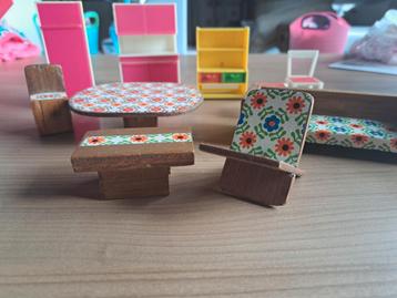 Vintage Poppenhuis Meubels - Kijk gerust! beschikbaar voor biedingen