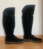 Zwarte hoge suede laarzen | Mayer | maat 41, Kleding | Dames, Ophalen of Verzenden, Zo goed als nieuw, Zwart, Hoge laarzen