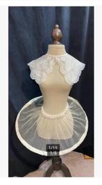 Bijzondere kraag schulprand en Brocante hoepelrok, Antiek en Kunst, Antiek | Kleding en Accessoires, Ophalen of Verzenden, Dames