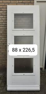 Voordeur - buitendeur   226 cm hoog, Gebruikt, 80 tot 100 cm, 215 cm of meer, Ophalen of Verzenden
