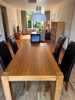 Eettafel (eiken fineer) -  af te halen t/m 21-aug Gratis, Huis en Inrichting, Tafels | Eettafels, Ophalen, Gebruikt, 100 tot 150 cm