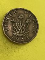 Britse 3 Pence Munt 1944 - Zeldzaam!, Postzegels en Munten, Munten | Nederland, Ophalen of Verzenden, Overige waardes, Losse munt