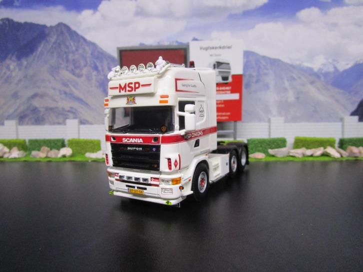 Wsi 01-4503 Scania 4 Serie Topline 6x2 , MSP Onions, Hobby en Vrije tijd, Modelauto's | 1:50, Nieuw, Bus of Vrachtwagen, Wsi, Ophalen