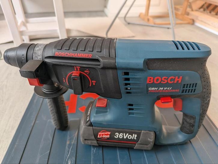 Bosch GBH 36-V LI Accu Combihamer, Doe-het-zelf en Verbouw, Gereedschap | Boormachines, Gebruikt, Boor- en/of Breekhamer, 600 watt of meer