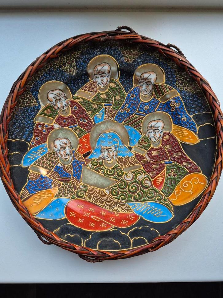 Satsuma Aardewerk Bord - Zeer Goede Staat, Antiek en Kunst, Kunst | Niet-Westerse kunst, Ophalen of Verzenden