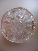 vintage kristallen bonbonnière van helder en frosted glas, Ophalen of Verzenden