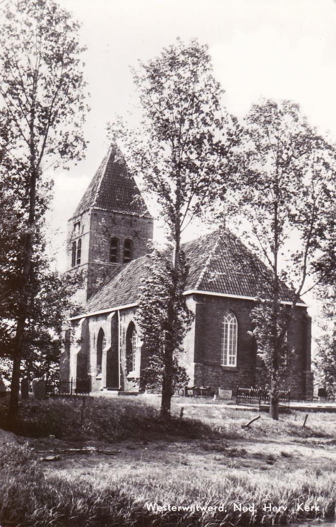 01166 Westerwijtwerd - Ned. Herv. kerk - 1973, Verzamelen, Ansichtkaarten | Nederland, Ongelopen, Groningen, 1960 tot 1980, Verzenden