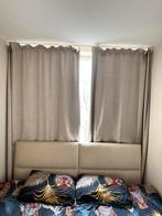 Verduisterende gordijnen voor de slaapkamer, Ophalen, Zo goed als nieuw, Beige, 200 cm of meer