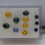 11 Stuks Saffier 8.90 karaat in totaal - Edelsteen, Ophalen of Verzenden, Nieuw