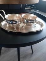 Leuk roomstelletje, Huis en Inrichting, Woonaccessoires | Dienbladen, Ophalen, Zo goed als nieuw, Rond, Hout