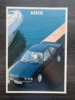 Nederlandse!! brochure folder BMW 635 CSi 1987 nieuw!!, BMW, BMW, Ophalen of Verzenden, Zo goed als nieuw