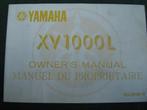 Yamaha XV1000 L 1983 / 1984 motorcycle owner's manual, Motoren, Ophalen of Verzenden, Yamaha