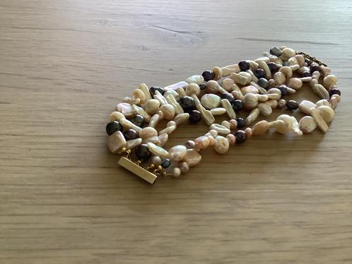 Parel armband met gouden slot, Sieraden, Tassen en Uiterlijk, Armbanden, Zo goed als nieuw, Goud, Ophalen of Verzenden