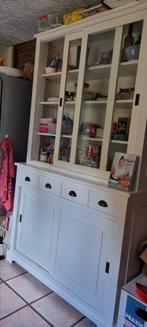 Massief eiken kast, White wash. Originele tekening in foto's, Ophalen, 100 tot 150 cm, 200 cm of meer, Country