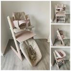Stokke Tripp Trapp serene pink+babyset,kussenset,newbornset, Ophalen of Verzenden, Zo goed als nieuw, Stokke Tripp Trapp, Stoelverkleiner