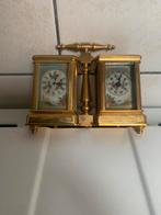 Messing Reisklokje met weerstation, Antiek en Kunst, Verzenden