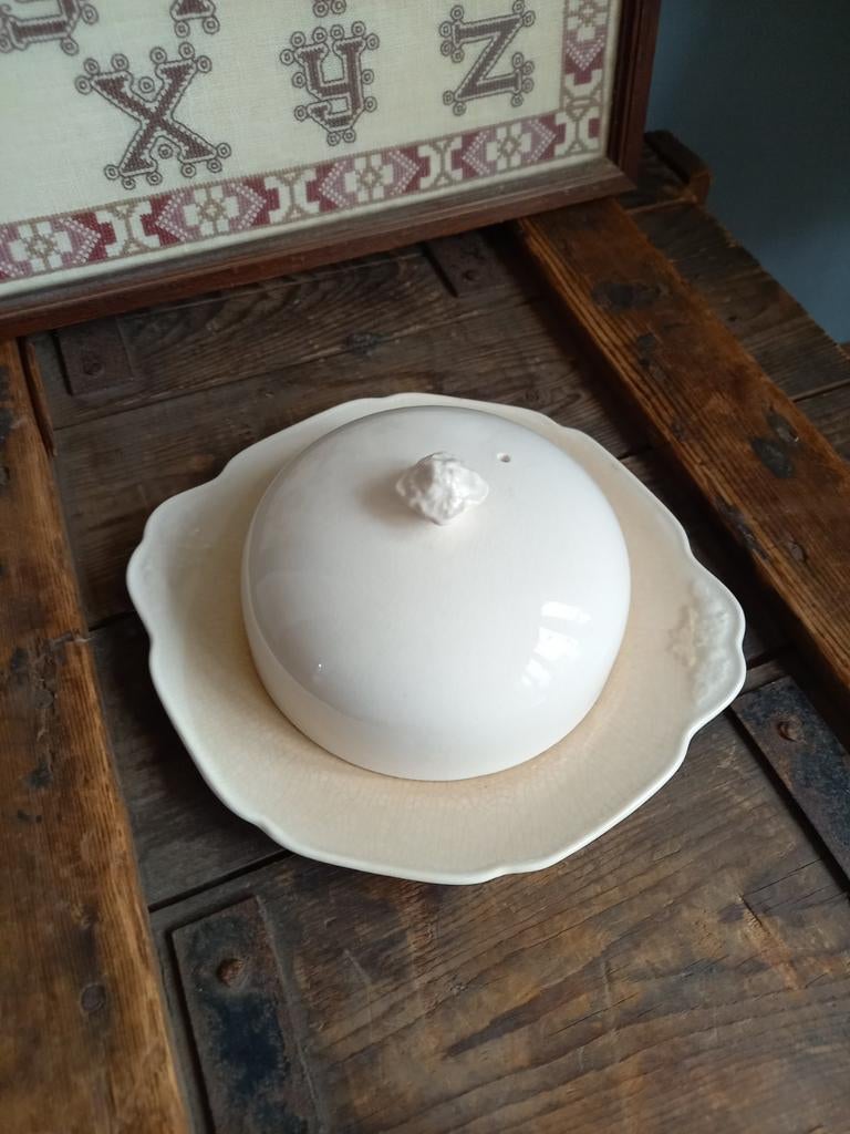 Oude beboterde botervloot, Antiek en Kunst, Ophalen of Verzenden