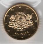 50 Eurocent Letland 2021 UNC - Grote Landwapenschild, Verzenden, Overige landen, 50 cent, Losse munt