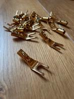 Furutech FP-201 Gold Spades - 20 beschikbaar, Audio, Tv en Foto, Ophalen of Verzenden, Zo goed als nieuw, Minder dan 2 meter, Luidsprekerkabel