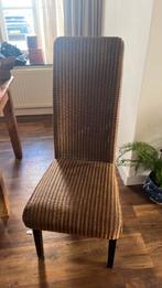 6 stuks Rotan eetkamer stoelen, Huis en Inrichting, Stoelen, Ophalen, Gebruikt, Bruin, Riet of Rotan