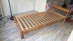 Een persoons bed (Ikea). Inclusief lattenbodem, Ophalen, 90 cm, Eenpersoons, Wit