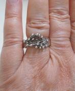 Zilveren modernist ring maat 19  nr.278