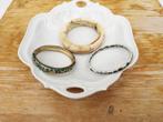 3 Armbanden - Benen - Cloisonne, Sieraden, Tassen en Uiterlijk, Armbanden, Ophalen of Verzenden, Nieuw, Zilver