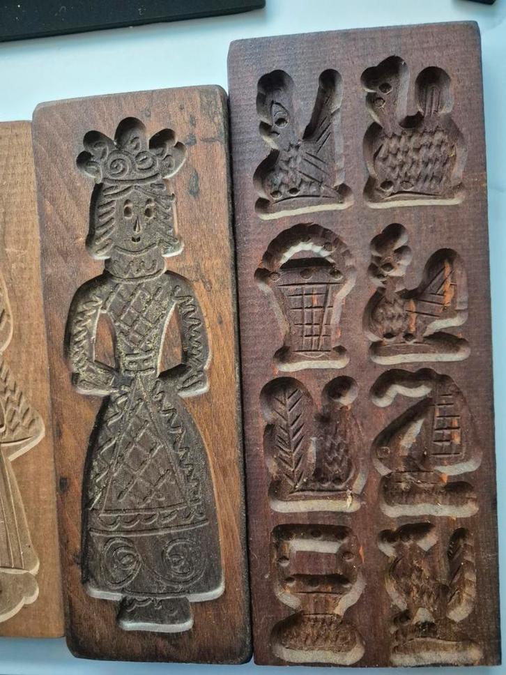 10 Oude Houten Koekplanken, Antiek en Kunst, Antiek | Keukenbenodigdheden, Ophalen