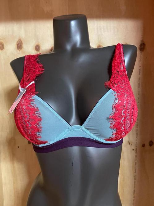 Dora larsen bh maat 75c en 80c model amalia high appex, Kleding | Dames, Ondergoed en Lingerie, BH, Blauw, Verzenden