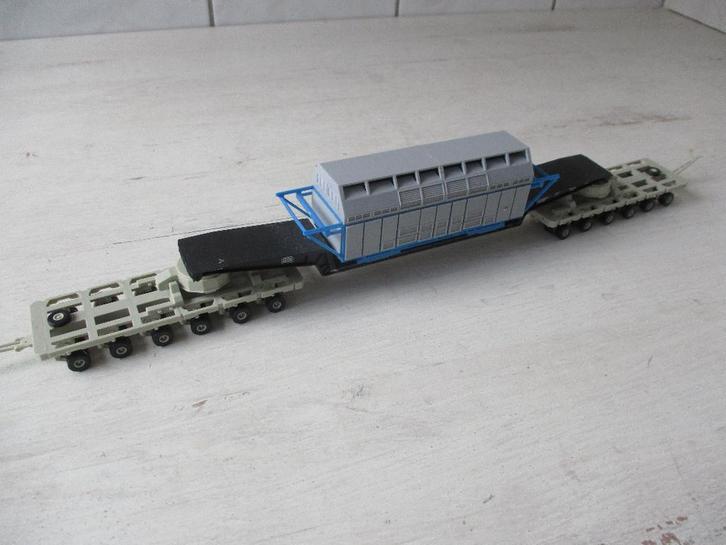 Kibri Zwaartransport met Belading, Hobby en Vrije tijd, Modelauto's | 1:87, Zo goed als nieuw, Bus of Vrachtwagen, Overige merken