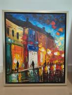 Handgeschilderd Olieverf Schilderij, Antiek en Kunst, Ophalen of Verzenden