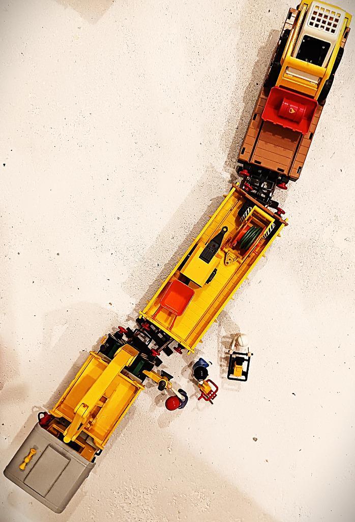 Playmobil 4053 werktrein met veel toebehoren, Hobby en Vrije tijd, Modeltreinen | Overige schalen, Gebruikt, Treinset, Gelijkstroom