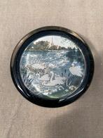 Vintage Glazen Presse-papier met Zwanen, Ophalen of Verzenden