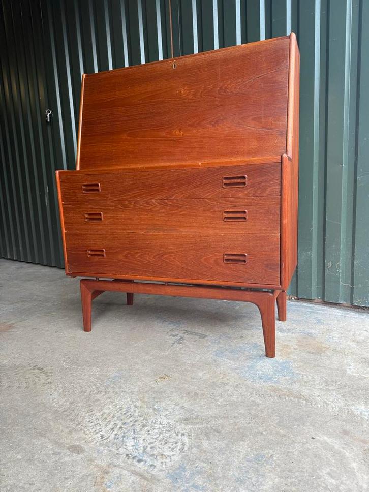 Deense Teak Secretaire Arne Hovmand-Olsen, Huis en Inrichting, Kasten | Secretaires, Zo goed als nieuw, Ophalen of Verzenden