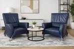 Twee Rolf Benz fauteuils design 322, Ophalen, Gebruikt, 50 tot 75 cm, Leer