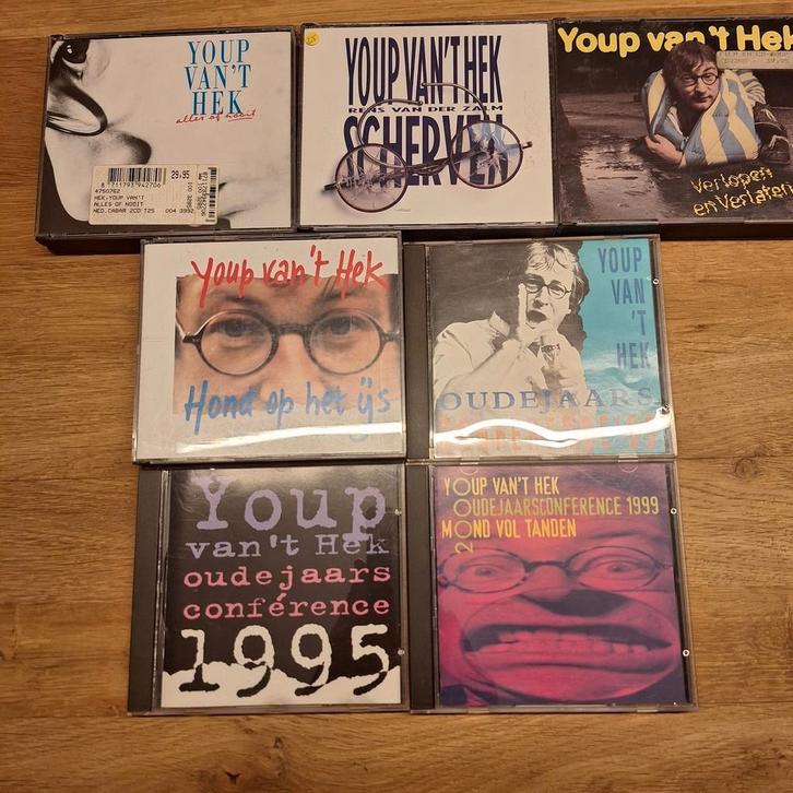 7 x youp van 't Hek, Cd's en Dvd's, Cd's | Humor en Cabaret, Zo goed als nieuw, Ophalen of Verzenden