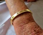Uit nalatenschap bewerkte Plaque slavenarmband, Sieraden, Tassen en Uiterlijk, Ophalen of Verzenden, Zo goed als nieuw, Goud, Overige materialen